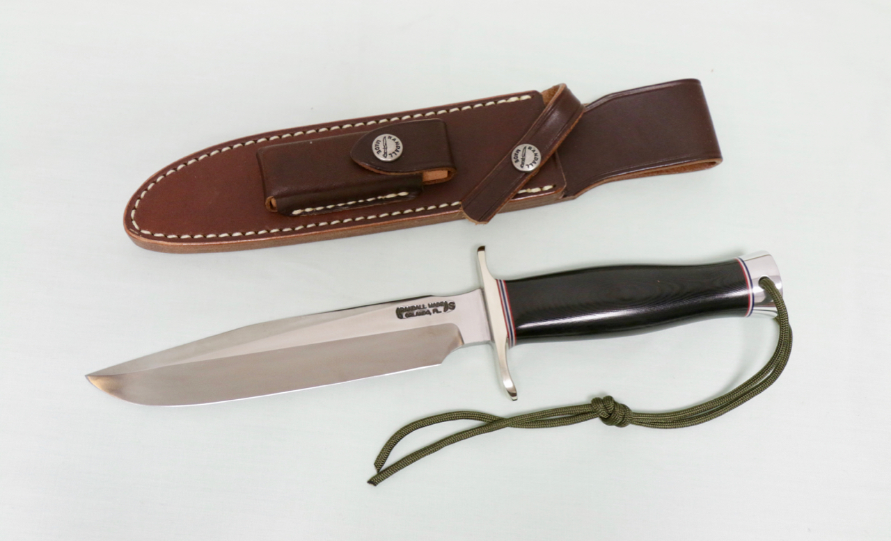 Model 1 – All-Purpose Fighting Knife 7″ SS2 NS2 BM #2 DB WT – Buxton Knives